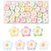 70Pcs 7 Colors Plumeria Flower Opaque Resin Cabochons CRES-FS0001-32-1