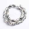 Handmade Printed Porcelain Beads PORC-G004-A23-2