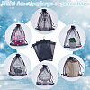 50pcs Large Organza Pouches Portable Shoes Bag Travel Storage Drawstring Bags OP-SP0001-03C-02-6