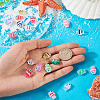 18Pcs 9 Colors Glass Beads LAMP-TA0001-83-6