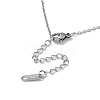Non-Tarnish Hollow Heart 304 Stainless Steel Pendant Necklaces LS-NJEW-C033-01C-P-3