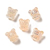 UV Plating Rainbow Iridescent Acrylic Beads PACR-M002-01G-1