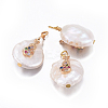 Natural Cultured Freshwater Pearl Pendants PEAR-E013-30-2