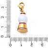 304 Stainless Steel Enamel Pendant Decorations STAS-K304-02B-G-3