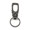Tibetan Style 316 Surgical Stainless Steel Fittings with 304 Stainless Steel Key Ring FIND-Q101-07AS-02-1