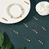 10Pcs Brass Pave Clear Cubic Zirconia Hook and S-Hook Clasps KK-BBC0012-47-4