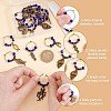 Alloy & Glass Bead Wine Glass Charms AJEW-GO00022-3