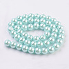 Eco-Friendly Glass Pearl Bead Strands X-HY-A008-8mm-RB034-2