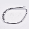 Non-magnetic Synthetic Hematite Beads Strands G-K022-3x14mm-08-2