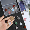 18pcs 9 styles Natural & Synthetic Mixed Gemstone Pendants G-SC0002-59-3