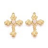 304 Stainless Steel and Resin Pendants STAS-T068-105G-1