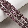 Natural Lepidolite/Purple Mica Stone Beads Strands G-K365-E01-4x6mm-1