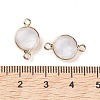 Natural Quartz Crystal Connector Charms G-C102-09C-G-3