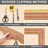 1Pc PVC Foam 3D Self-Adhesive Waterproof Wallpaper Border PAAG-CP0001-01G-4