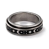Non-Tarnish 203 Stainless Steel Rotating Spinner Fidget Band Rings for Anxiety Stress Relief RJEW-G118-09P-1