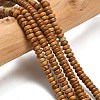 Natural Wood Lace Stone Wooden Jasper Beads Strands G-L635-A19-4x2mm-1