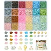 DIY Glass Seed & CCB Plastic & Imitation Pearl Beads Jewelry Making Findings Kits DIY-FS0008-15-1