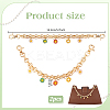 2Pcs Iron Chain Purse Strap Extenders AJEW-PH0018-09-2