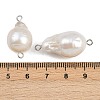 Natural Freshwater Pearl Keshi Pearl Teardrop Connector Charms STAS-D378-13P-3