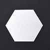 Hexagon Mirror Wall Stickers AJEW-XCP0002-07-3