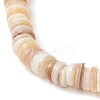2Pcs Natural Cultured Freshwater Pearl & Shell & Brass Spacer Beads Stretch Bracelets for Women BJEW-JB11874-5