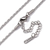 Non-Tarnish 201 Stainless Steel Boston Link Chain Necklace for Men Women LS-NJEW-P268-A31-1X5-3