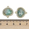 Natural Amazonite Faceted Oval Links G-B126-01G-17-3