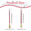 DICOSMETIC 2Pcs 2 Styles Natural Garnet & Quartz Crystal Magic Wand DJEW-DC0001-10C-2