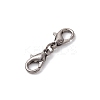 Zinc Alloy Lobster Claw Clasps PALLOY-JF04249-03-5