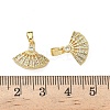 Brass Micro Pave Cubic Zirconia Pendants KK-I371-37G-01-3