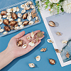60Pcs 6 Style Natural Shell Pendants PALLOY-ME00019-3
