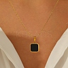 Natural Shell Square Pendant Necklace EH4295-2-2