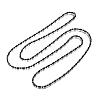 2MM 201 Stainless Steel Column Ball Chain Necklaces NJEW-C097-01B-4