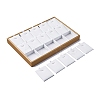 3-Row 15 Grids Imitation Leather Jewelry Pendant Trays CON-G023-13-3