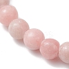 Natural Pink Opal Round Beaded Stretch Bracelets for Women BJEW-JB12836-01-3