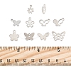 60Pcs 10 Styles 201 & 304 Stainless Steel Charms STAS-FS0001-88-5