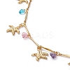 Brass Charms Bracelet & Necklace Jewelry Sets SJEW-JS01161-3