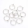 Tarnish Resistant 304 Stainless Steel Hoop Earrings STAS-R071-41-1