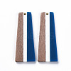 Resin & Walnut Wood Pendants X-RESI-S389-073A-A06-2