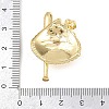 Brass Micro Pave Cubic Zirconia Pendants KK-Z145-06G-01-3