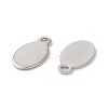 Tarnish Resistant 304 Stainless Steel Stamping Blank Tag Pendants STAS-P134-12-2
