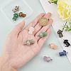 Horse Eye Gemstone Pendants G-FH0001-16-3