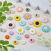 25Pcs 25 Styles Food Grade Eco-Friendly Silicone Focal Beads SIL-DC0001-74-5