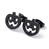 304 Stainless Steel Stud Earrings for Halloween EJEW-H136-07EB-1