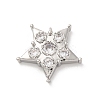 Brass Micro Pave Cubic Zirconia Pendants KK-U033-06P-01-1
