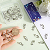 40Pcs Brass Clip-on Earring Converters Findings KK-SC0004-70P-3