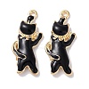 Alloy Enamel Pendants ENAM-O001-08K-G-1