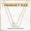 1pc Brass Religion Cross Pendant Cable Chain Necklaces for Women Men NJEW-LP0002-82-2