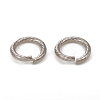 Tarnish Resistant 304 Stainless Steel Open Jump Rings STAS-G224-23P-03-3