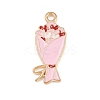 Valentine's Day Alloy Enamel Pendants ENAM-I084-01KCG-09-1